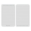 All-Weather Wire-O Notepad, Universal: Narrow Rule and Quadrille Rule, Black Cover, 50 White 4 x 6 Sheets