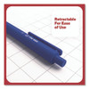 Quick Dry Gel Pen, Retractable, Medium 0.7 mm, Blue Ink, Blue Barrel, Dozen