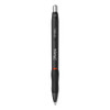 S-Gel High-Performance Gel Pen, Retractable, Fine 0.5 mm, Red Ink, Black Barrel, Dozen