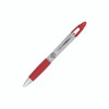 Z-Grip MAX Ballpoint Pen, Retractable, Medium 1 mm, Red Ink, Silver/Red Barrel, 12/Pack