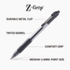 Z-Grip Ballpoint Pen, Retractable, Medium 1 mm, Assorted Ink and Barrel Colors, 48/Pack