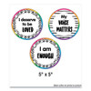 Motivational Bulletin Board Sets, Affirmation Station, 13.8" x 16", Multicolor, 32/Set