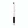 Sarasa Dry X1+ Gel Pen, Retractable, Medium 0.7 mm, Black Ink, White/Black Barrel, 12/Pack