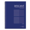 Music Notebook, Two-Column Format: Music Transcription and Medium/College Rule, Blue Cover, (32) 11 x 8.5 Sheets, 24/Carton