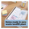 100% Recycled Paper Super Sticky Notes, 3" x 3", Oasis, 70 Sheets/Pad, 24 Pads/Pack