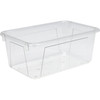 Cubby Bin, 1.8 gal, 7.8" x 12.09" x 5.18", Clear, 5/Pack