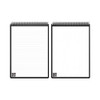 Flip Smart Notepad, Black Cover, Lined/Dot Grid Rule, 8.5 x 11, White, 16 Sheets
