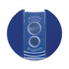 Handheld Manual Double-Hole Plastic Sharpener, 1.57 x 1.65 x 2.2, Blue/Silver, 6/Box