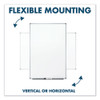 Dry Erase Board with Aluminum Frame, 36" x 24", White Surface, Satin Aluminum Frame