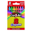 Crayons, 8 Assorted Colors, 8/Pack