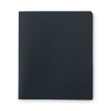 Two-Pocket Folder, Textured Paper, 100-Sheet Capacity, 11 x 8.5, Black, 25/Box