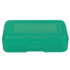 Pencil Box, Translucent Lime, Pack of 12 Pencil Box, Translucent Lime, Pack of 12