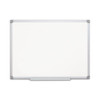 Earth Silver Easy Clean Magnetic Dry Erase Boards, 36" x 24", White Surface, Satin Aluminum Frame