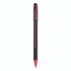 Jetstream 101 Hybrid Gel Pen, Stick, Bold 1 mm, Red Ink, Black/Red Barrel, Dozen