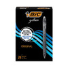 Gel-ocity Gel Pen Value Pack, Retractable, Medium 0.7 mm, Black Ink, Clear/Black Barrel, 24/Pack