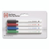 Dry Erase Marker, Pen-Style, Fine Bullet Tip, Assorted Colors, 4/Pack