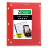 Two-Pocket Portfolio Clear View, 11" x 8.5", Randomly Assorted