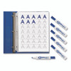 MARKS A LOT Desk-Style Dry Erase Markers, Broad Chisel Tip, Blue