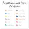 Col-Erase Pencil with Eraser, 0.7 mm, 2B, Assorted Lead and Barrel Colors, 24/Pack
