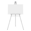 Aluminum Heavy-Duty Display Easel, 38" to 66" High, Aluminum, Silver