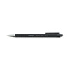 Ballpoint Pen, Retractable, Medium 1 mm, Black Ink, Black Barrel, Dozen