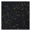 Aluminum-Frame Recycled Rubber Bulletin Boards, 120.5" x 48.5", Confetti Surface, Satin Aluminum Frame