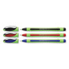 Xpress Fineliner Porous Point Pen, Stick, Medium 0.8 mm, Assorted Ink and Barrel Colors, 3/Pack