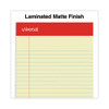 Perforated Ruled Writing Pads, Narrow Rule, Red Headband, 50 Canary-Yellow 5 x 8 Sheets, Dozen