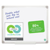 Earth Silver Easy Clean Dry Erase Boards, 36" x 24", White Surface, Satin Aluminum Frame