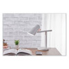 Office LED Desk Lamp with Qi Wireless Charging, 17.5" High, White Base