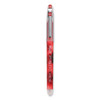 Precise P-500 Gel Pen, Stick, Extra-Fine 0.5 mm, Red Ink, Red Barrel, Dozen