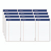 Perforated Writing Pads, Narrow Rule, 50 White 5 x 8 Sheets, Dozen