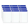 Perforated Writing Pads, Narrow Rule, 50 White 5 x 8 Sheets, Dozen