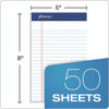 Perforated Writing Pads, Narrow Rule, 50 White 5 x 8 Sheets, Dozen