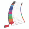 Chisel Tip Low-Odor Dry-Erase Markers with Erasers, Broad Chisel Tip, Assorted Colors, 24/Pack
