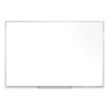 Non-Magnetic Whiteboard with Aluminum Frame, 96.63" x 48.47", White Surface, Satin Aluminum Frame