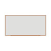 Deluxe Melamine Dry Erase Board, 96" x 48", White Surface, Oak Finished Fiberboard (MDF) Frame