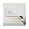 Deluxe Melamine Dry Erase Board, 96" x 48", White Surface, Oak Finished Fiberboard (MDF) Frame