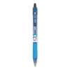 B2P Bottle-2-Pen Recycled Ballpoint Pen, Retractable, Medium 1 mm, Black Ink, Translucent Blue Barrel, Dozen