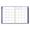 Contemporary Weekly/Monthly Planner, 11.38 x 9, Purple Cover, 12-Month (Jan to Dec): 2025