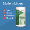 CloroxPro EcoClean Disinfecting Wipes, 1-Ply, 8 x 7, Unscented, White, 75 Count, 6/Carton