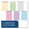 Enviroshades Legal Notepads, 50 Assorted 5 x 8 Sheets, 72 Notepads/Carton