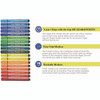 Magic Tri Stix Set, 12 Assorted Colors, 12/Set, 48 Sets/Carton