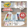 Bluey Color and Sticker Kit, (26) Pip-Squeaks Skinnies Washable Markers, (20) Coloring Pages, (1) Sticker Sheet