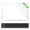 Non-Magnetic Whiteboard with Aluminum Frame, 60.63" x 36.44", White Surface, Satin Aluminum Frame