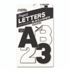 Black and White Poster Letters and Numbers, 10" Tall, Assorted Character Colors, 310/Pack