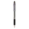Jimnie Gel Pen, Stick, Medium 0.7 mm, Black Ink, Clear/Black Barrel, 12/Pack