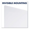 InvisaMount Vertical Magnetic Glass Dry-Erase Boards, 48" x 85", White Surface