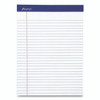 Perforated Writing Pads, Wide/Legal Rule, 50 White 8.5 x 11.75 Sheets, Dozen