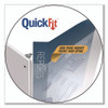 QuickFit D-Ring View Binder, 3 Rings, 2" Capacity, 11 x 8.5, White